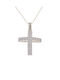 Kritsimis Women's White Gold Cross 14K with Chain