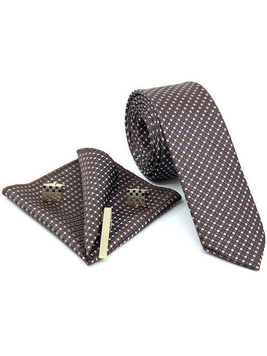 Legend Accessories Men's Tie Set Printed in Bro...