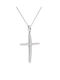 Kritsimis Women's White Gold Cross 14K with Chain