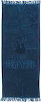 Greenwich Polo Club 3620 Blue Cotton Beach Towel with Fringes 70x170cm