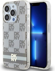 DKNY Pattern Back Cover Plastic Bej (iPhone 15 ...