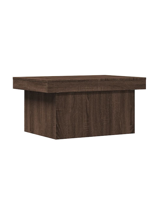 Rectangular Coffee Table Brown Oak L80xW55xH40cm