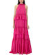 Summer Maxi Dress for Wedding - Christening Pink
