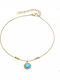 Oxzen Gold Plated Stainless Steel Anklet