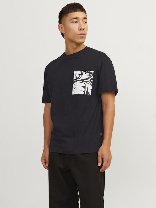 Jack & Jones Herren T-Shirt Kurzarm Schwarz