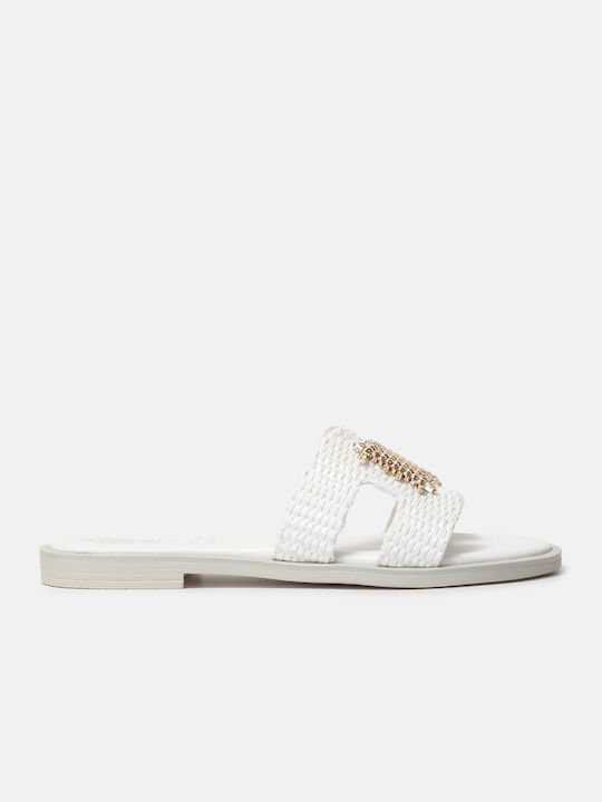 Mariella Fabiani Leather Women's Sandals White