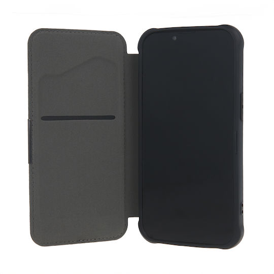 Smart Umschlag Rückseite Silikon / Kunststoff Schwarz (Galaxy S24)