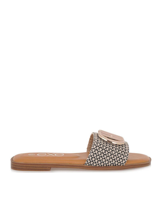 Exe Women's Flat Sandals in Beige Color