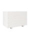 vidaXL Planter Box Wooden White 70x40x49.5cm.