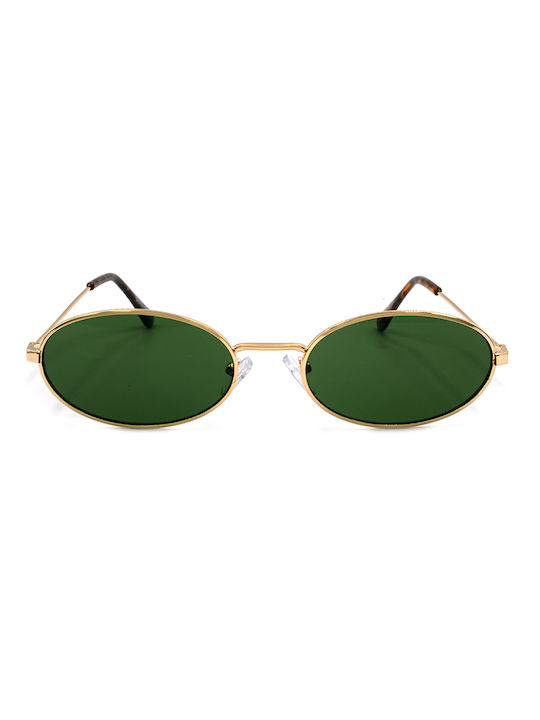 Awear Gael Sonnenbrillen mit Gold Rahmen und Grün Linse