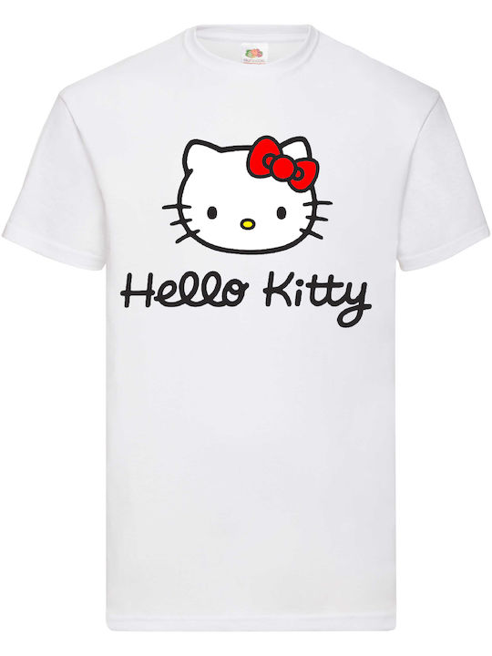 Fruit of the Loom Hello Kitty Μπλούζα Λευκή Βαμβακερή