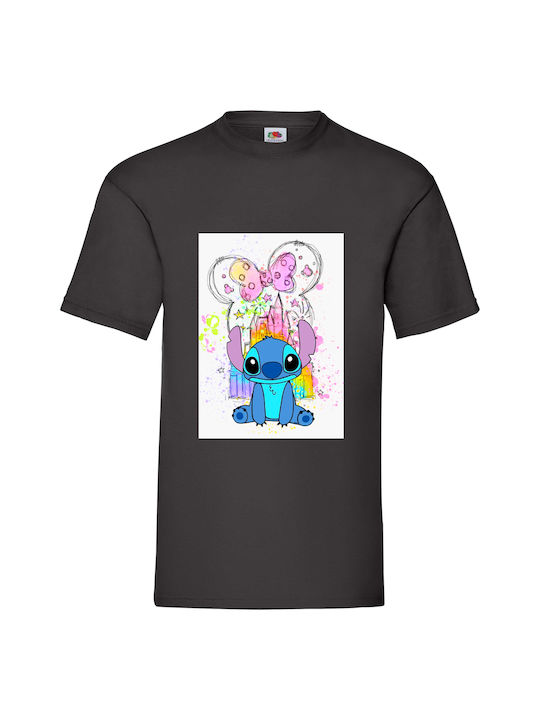 Fruit of the Loom Lilo And Stitch Bluse Schwarz Baumwolle