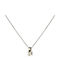 Necklace from White Gold 18k with Diamond