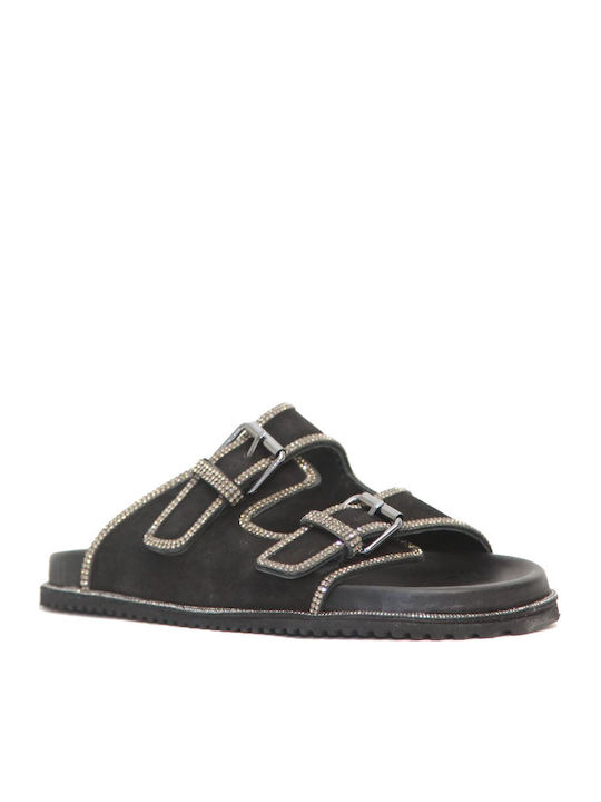 Sandale Casual Damă din Piele Anatomici Negru
