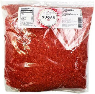 Red Shiny Crystal Sugar 1kg E171 Free Sprinklicious