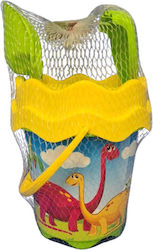 Martin Toys Σετ Κουβαδάκι Παραλίας με Αξεσουάρ Κίτρινο 17εκ. 4τμχ