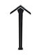 Elmark Elmark Outdoor Floor Lamp Small Post 10W with Natural White Light Black