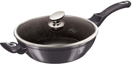 Berlinger Haus Metallic Line Aluminum Pan with Lid with Stone Coating 32cm