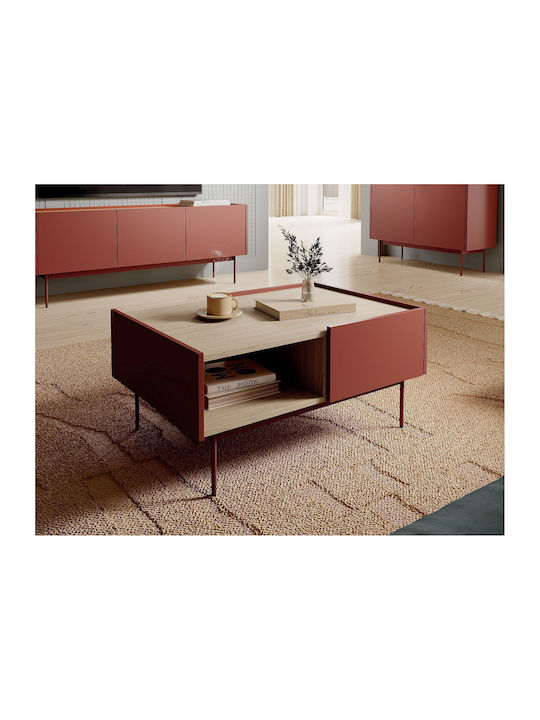 Rechteckiger Zentral Kaffeetisch Farbe Holz mit...