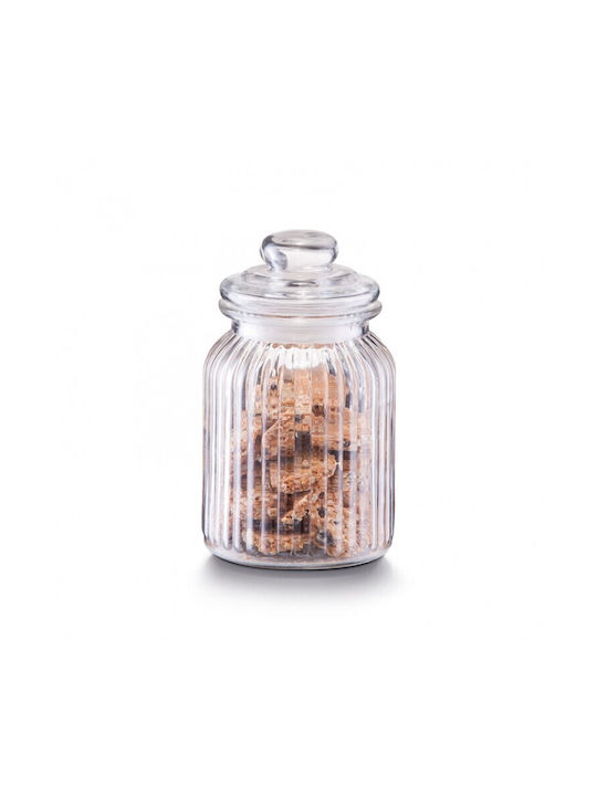 Zeller Set 1pcs Jars General Use with Lid Glass 900ml