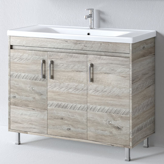 Martin Savina Πάγκος με Νιπτήρα Μ97xΒ44xΥ44cm Natural Oak