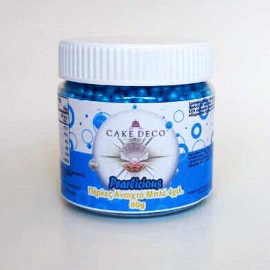 Ανοιχτό Μπλε Γυαλιστερές Πέρλες 4χιλ Pearlicious 80γρ