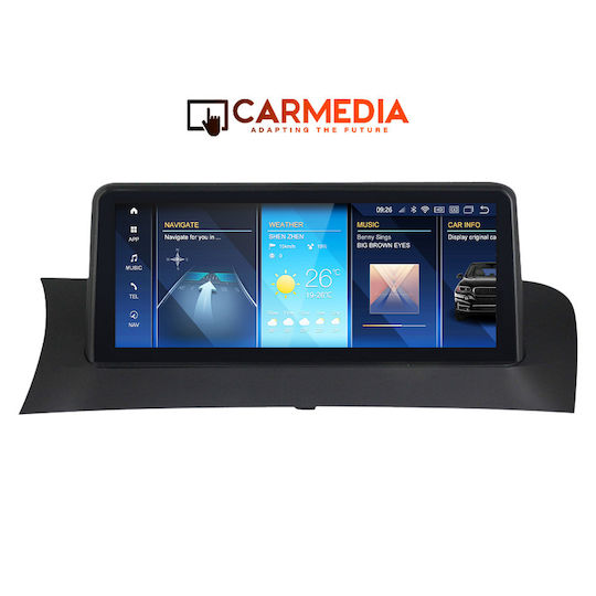 Carmedia Ηχοσύστημα Αυτοκινήτου 2 DIN (Bluetooth/USB/AUX/WiFi/GPS/Apple-Carplay/Android-Auto) με Οθόνη Αφής 10.25"