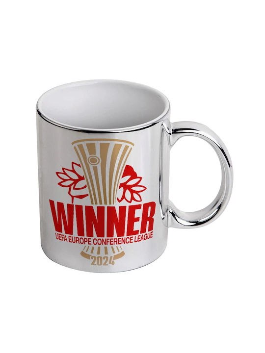 Koupakoupa Europa Conference League Winner Becher Keramik Silber 330ml