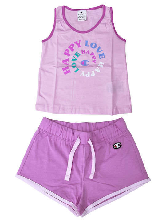 Kids' Set with Shorts Summer 2pcs Pink