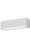 VK Lighting Wandmontierte Außenleuchte LED IP54 mit Warmweiß Licht Doppelstrahl 23x6.5x6.5εκ.
