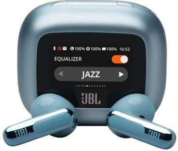 JBL Live Flex 3 Earbud Bluetooth Handsfree Earphones with Sweat Resistance and Charging Case Blue
