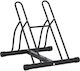 vidaXL Bicycle Stand for 2 Bicycles Floor Steel Black