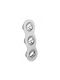 Gtv Metalic Cadru pentru Spoturi GU10 Argintiu 9x9cm. 1buc