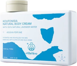 Etheleo Koufonisia Natural Body Cream Ενυδατική Κρέμα Σώματος Κουφονήσια 250ml