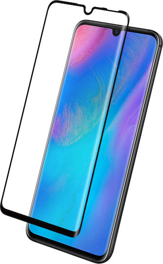 3D Adeziv complet Full Face Tempered Glass Negru (Huawei P30 Lite)