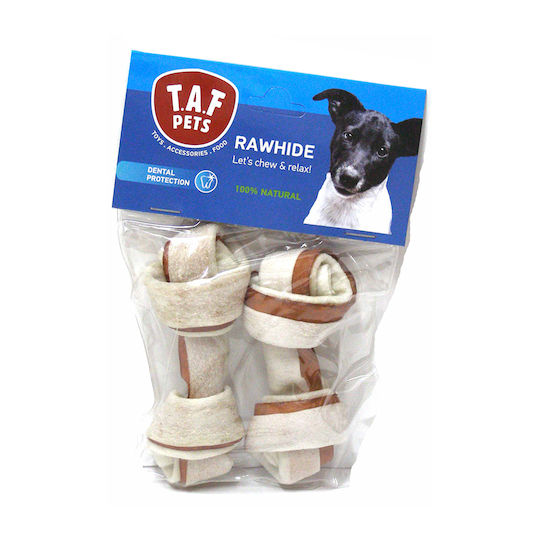 T.A.F. Pets Bone Knot for Dogs Natural 10cm 60gr 2pcs