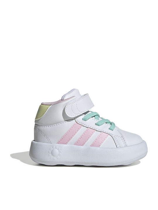 Grand Court GRAND COURT Kinder Sneakers Hoch mit Klettverschluss Weiß