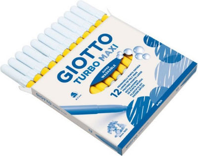 Giotto Turbo Drawing Markers Thick Yellows Set 12pcs