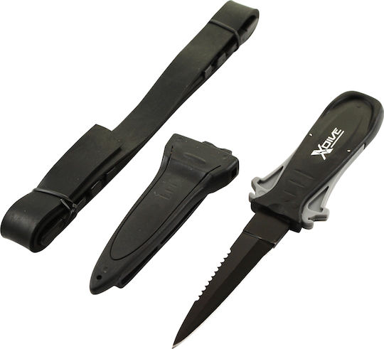 XDive Ribbon Tauchmesser Speerfischer-Messer Grau
