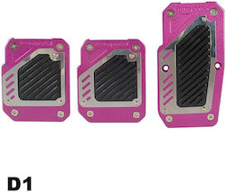Autoline "D1" Pedalsatz Universal Rosa 3Stück