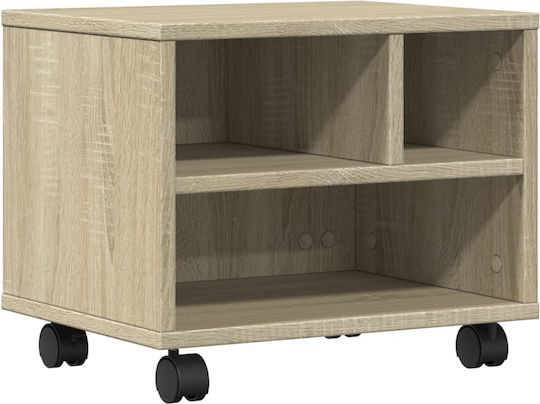 Stand with Casters Printer Stand with Wheels Sonoma Oak 41x32x34,5 cm. 840613