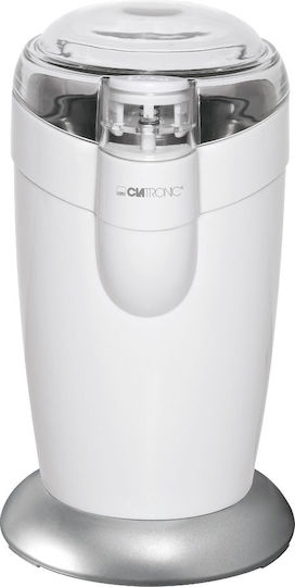 Clatronic KSW 3306 Râșniță electrică pentru cafea 120W cu capacitate de boabe 40gr Alb
