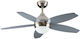 Estia Celeste Ceiling Fan 111cm With Silver Lig...