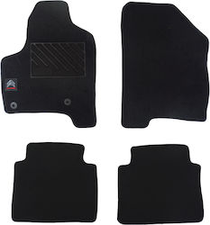 Autopataki Set Front and Back 4pcs for Citroen C3 Picasso 2008-2017 Black