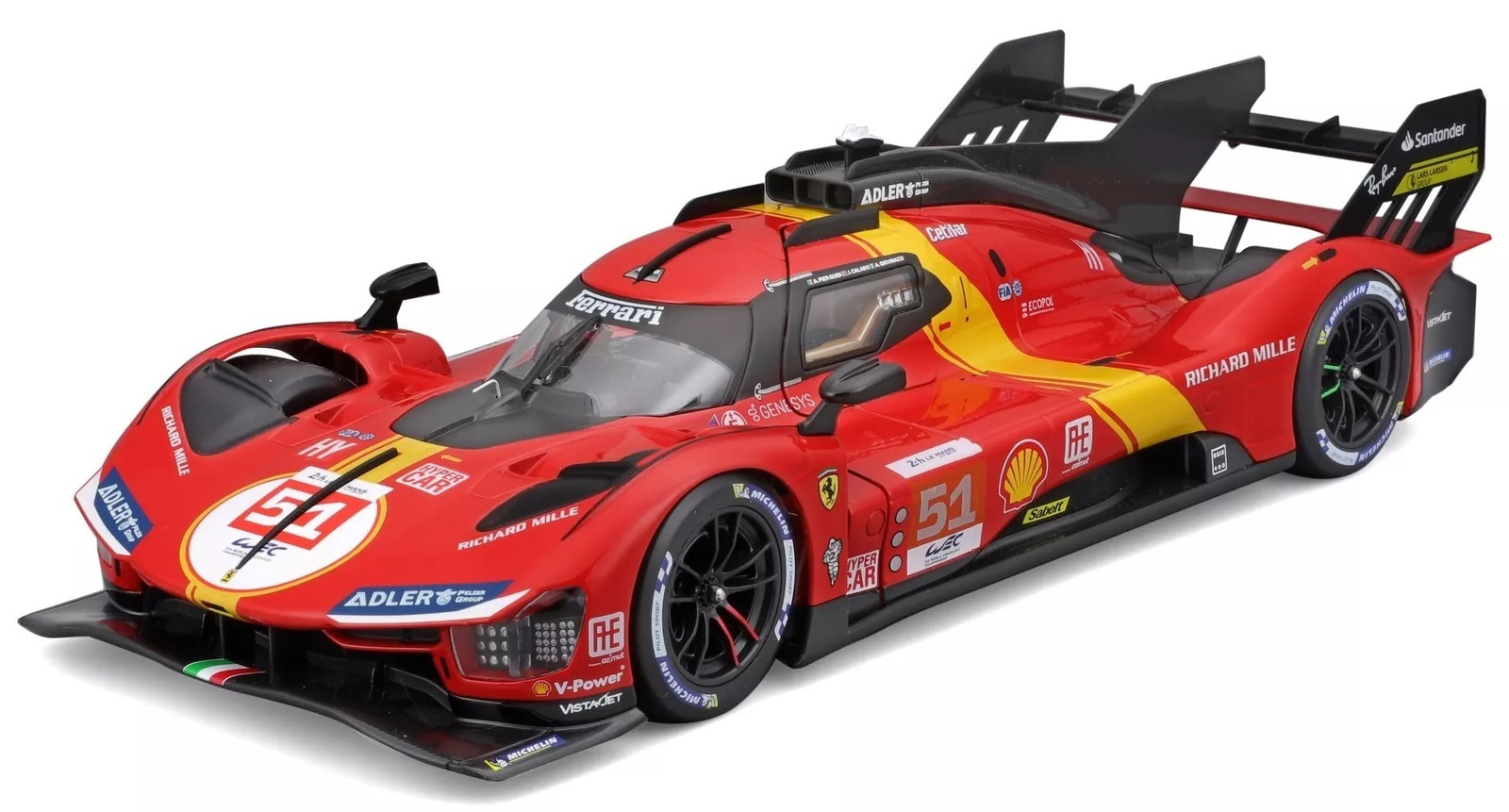1/18 Ferrari 499p 3.0l Turbo V6 Nr.51 A.pier Guidi J.calado