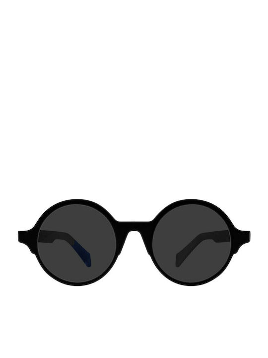 Urban Owl Serene Unisex Sunglasses with Black Plastic Frame and Black Lens