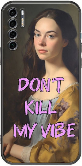 Husă pentru telefon mobil Vintage Lady Don't Kill My Vibe Tcl 20s 20 5g 20l 20l+ Negru Tpu Negru Silicon