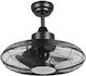 Eglo Igeldo Ceiling Fan 53cm Black
