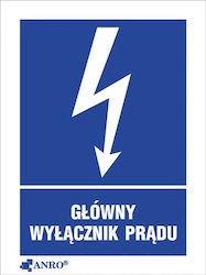 Anro Warnschild Gefahr eines elektrischen Schlags 52x7.4cm