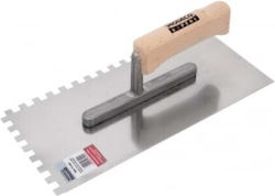 Modeco Spatula Comb 280x130x6mm Spatula Inox Tooth with Wooden Handle